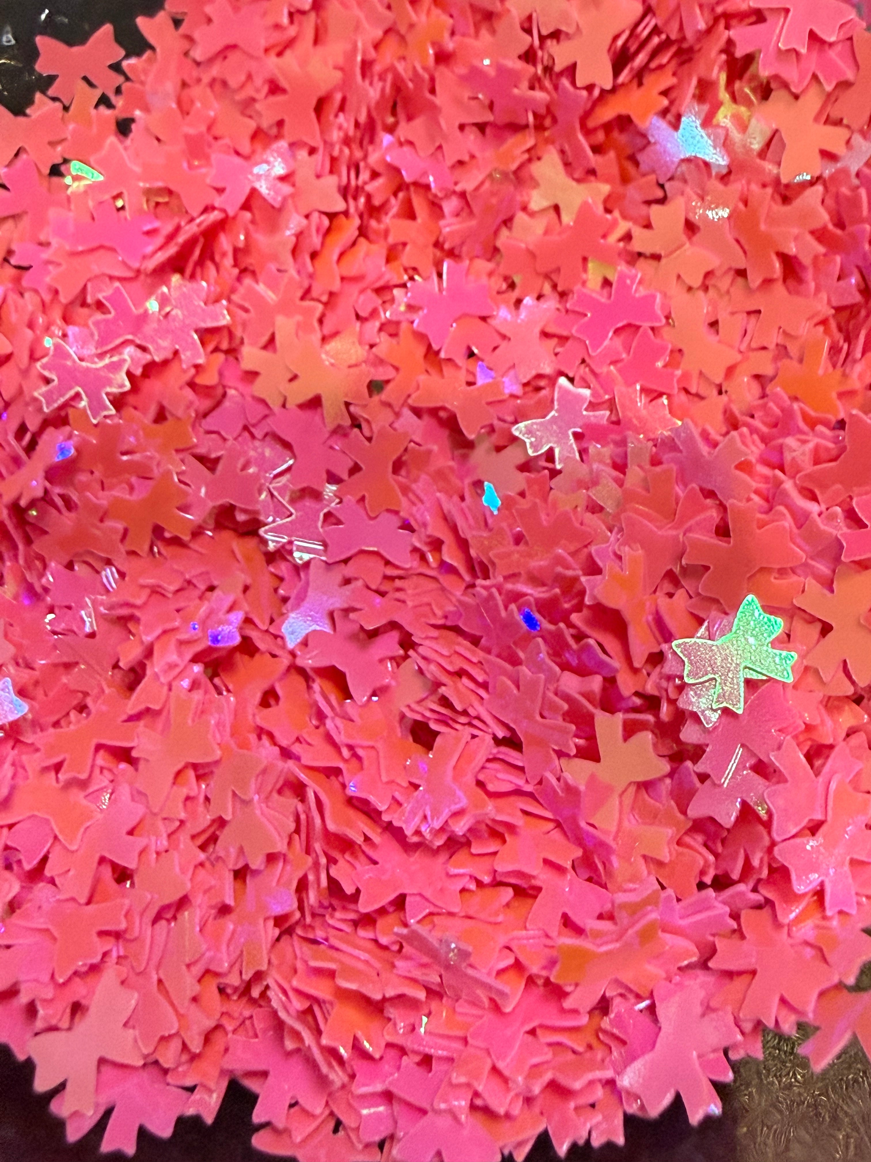 Dark Pink Bows - Shape Glitter