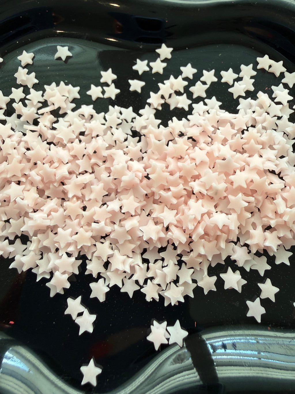 Pink Glow Stars - Polymer Clay