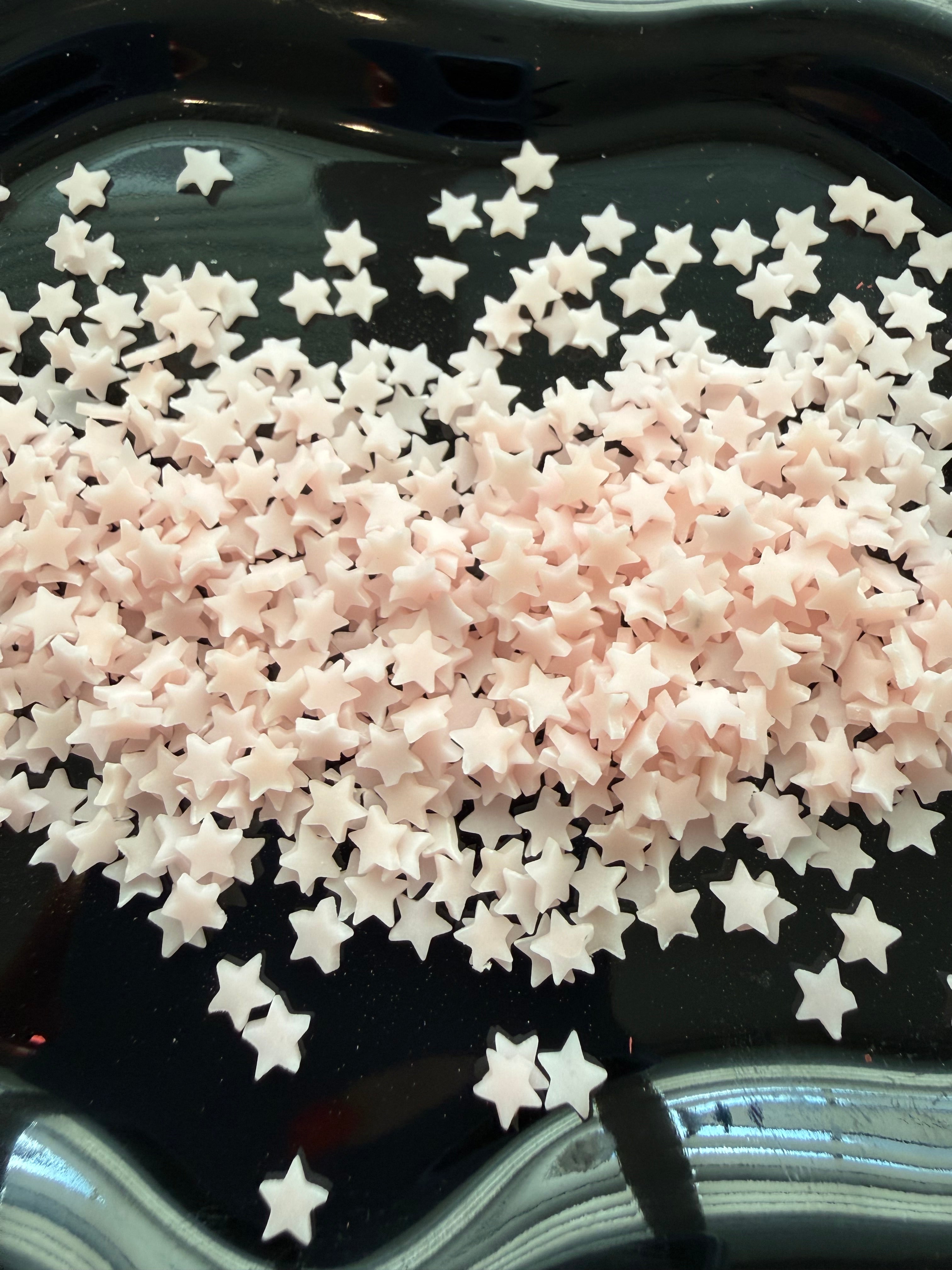Pink Glow Stars - Polymer Clay