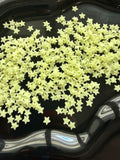 Yellow Glow Stars - Polymer Clay