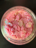 Iridescent Pink Shells - Shape Glitter
