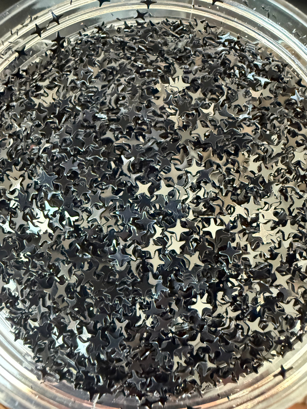 Black Stars - Shape Glitter