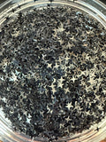 Black Stars - Shape Glitter