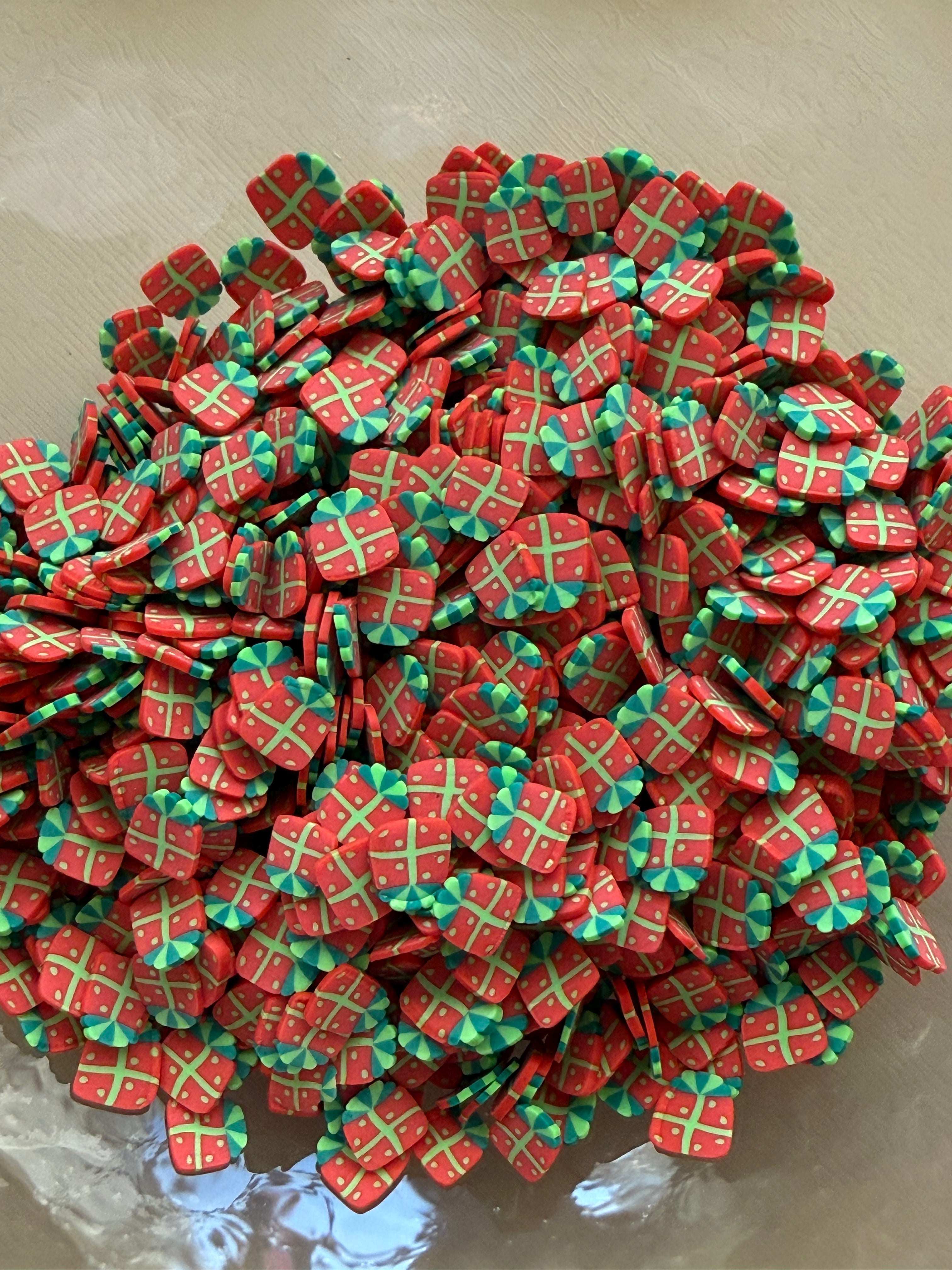 Red Presents - Polymer Clay
