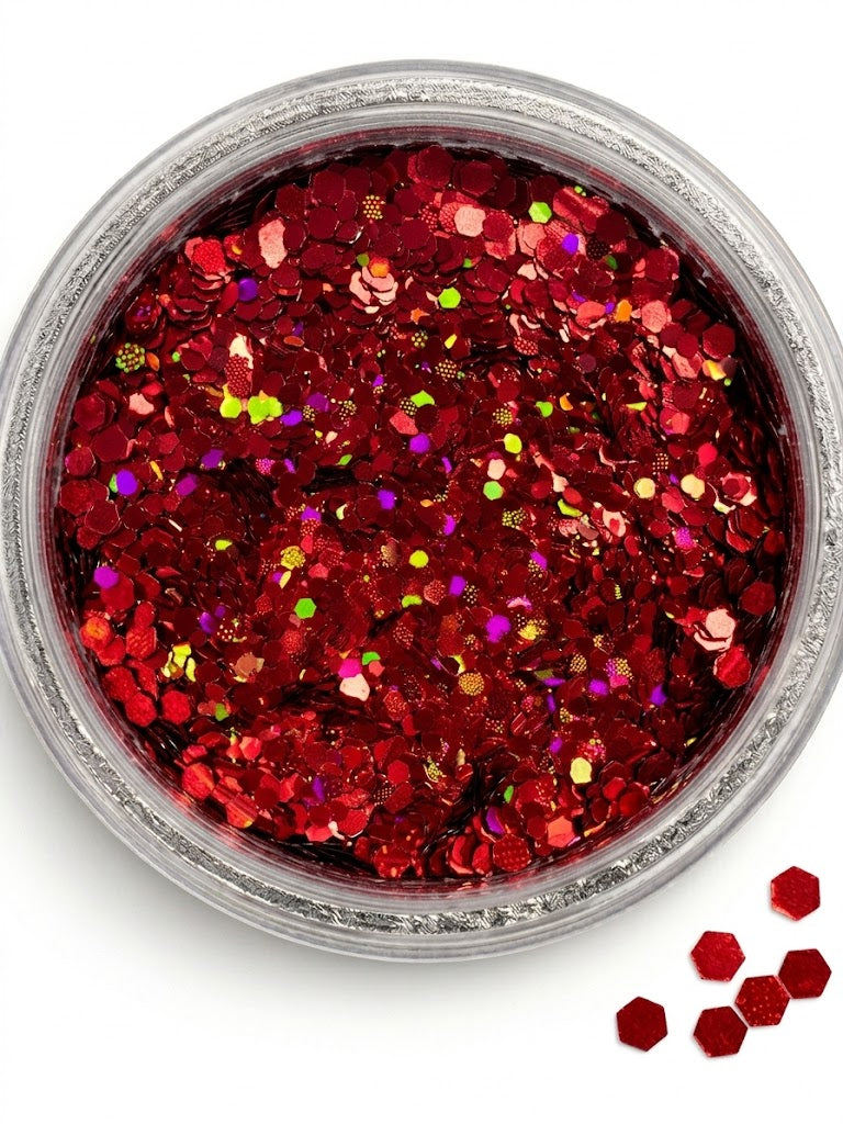 Scarlet - Chunky Iridescent