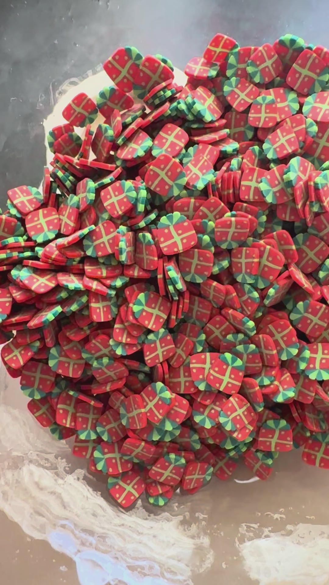 Red Presents - Polymer Clay