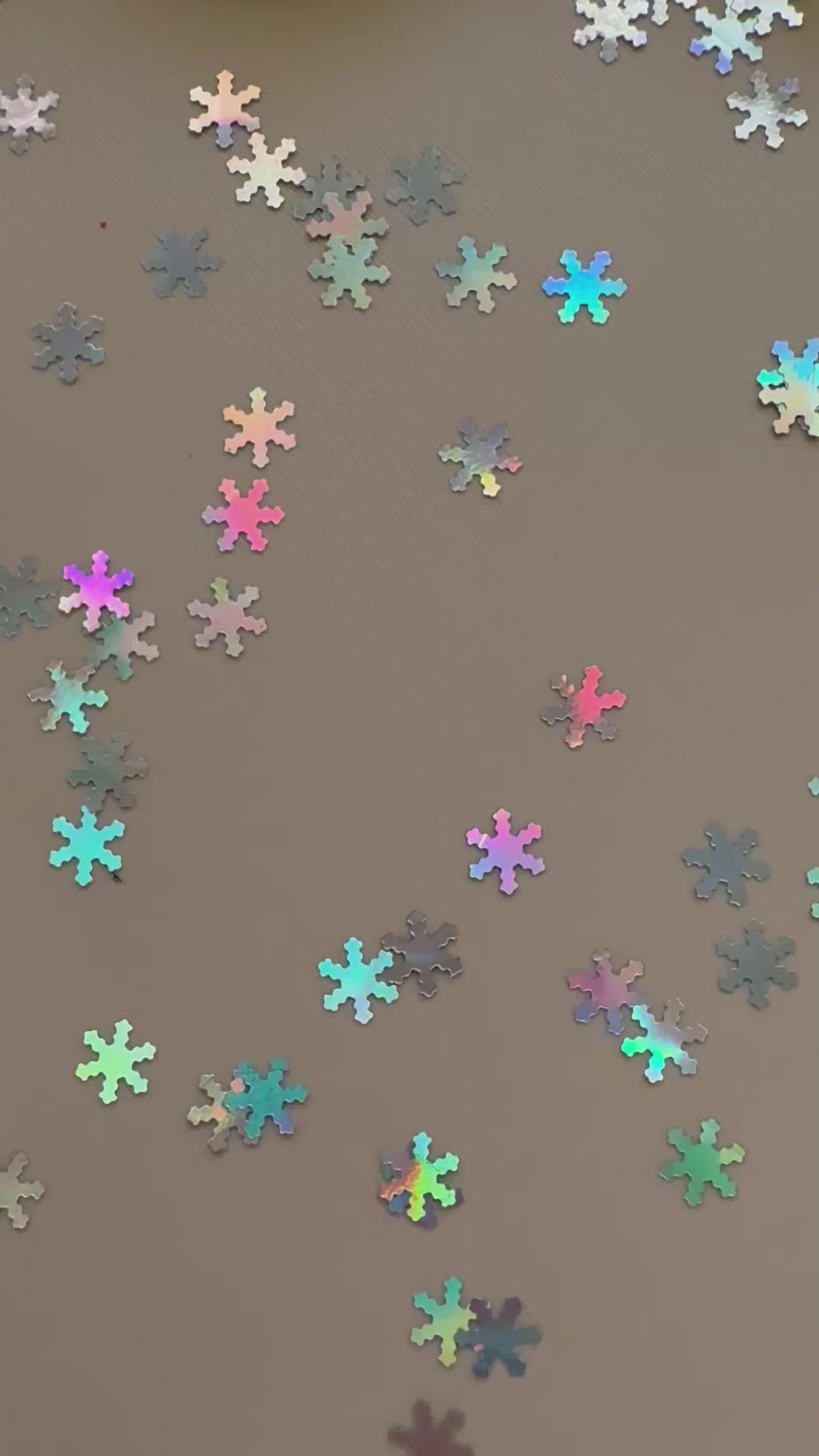 Holographic Snowflakes - Shape Glitter